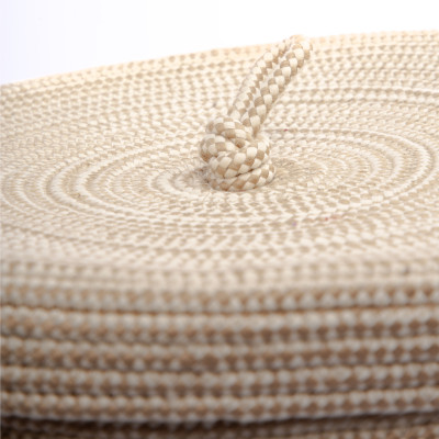 Panier de rangement avec couvercle -  Fibre naturelle