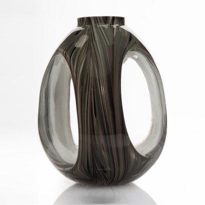 Vase en Verre Artistique Marbré