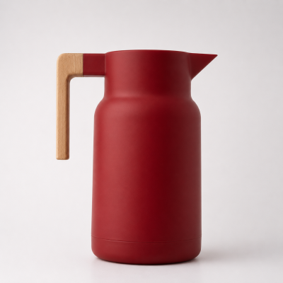 Thermos isotherme à poignée bois