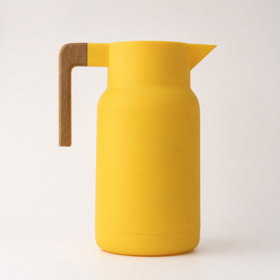 Thermos isotherme à poignée bois