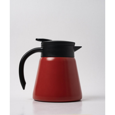 Thermos isotherme rouge avec couvercle noir – 600 ml