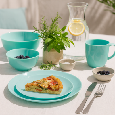 Assiette plate LUMINARC Diwali light bleu  – 25 cm