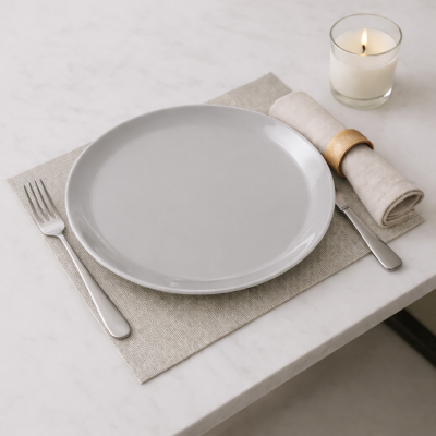 Assiette plate LUMINARC Diwali light bleu  – 25 cm