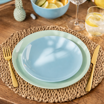 Assiette plate LUMINARC Diwali light bleu  – 25 cm