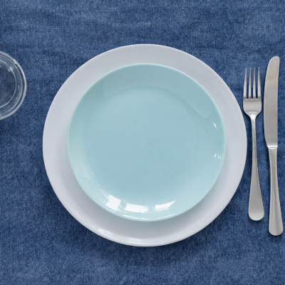Assiette plate LUMINARC Diwali light bleu  – 25 cm