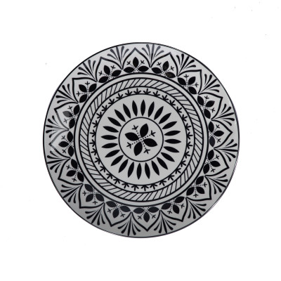 Assiette plate 27cm moderne à motifs orientaux