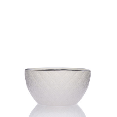 Bol blanc 15cm moderne à motifs orientaux