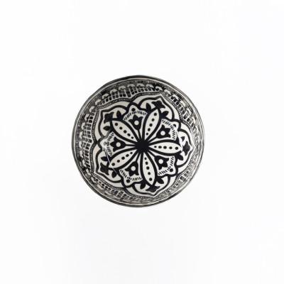 Bol blanc 15cm moderne à motifs orientaux
