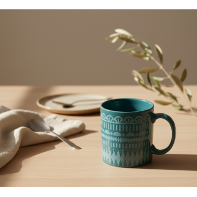 Mug Céramique Relief Ethnique