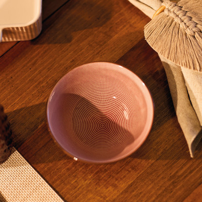Bol en Céramique Violet Beige 12 cm | Art de Table Tunisie – Caverna