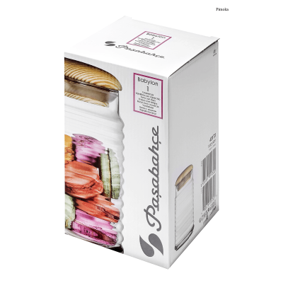 Bocal de conservation en verre strié - 1200 ml
