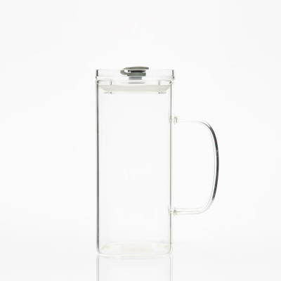 Tasse en verre avec couvercle - 400ml