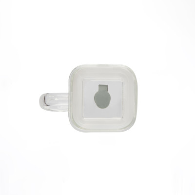 Tasse en verre avec couvercle - 400ml