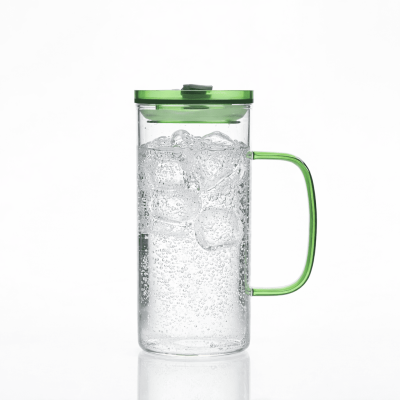 Tasse en verre avec couvercle - 400ml