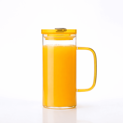 Tasse en verre avec couvercle - 400ml